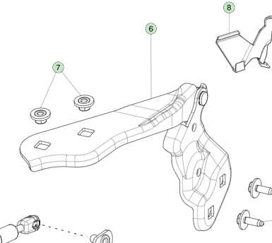 Bom preço. Tesla Model 3 2021 Dobradiça Ativa do Capô Direito 1643846-00-A on-line
