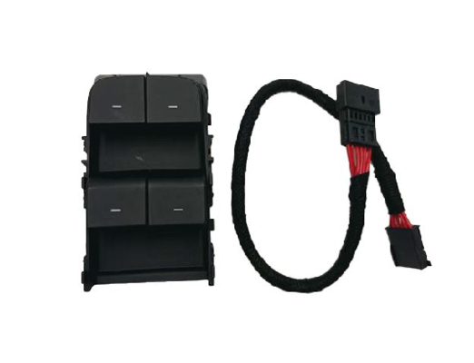 Harga yang bagus Tesla Driver Side Window Switch Matte Hitam dengan Kawat 1081037-02-G on line