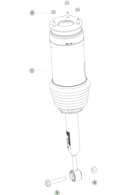 Un buon prezzo. Modulo molla pneumatica adattiva posteriore sinistra per Tesla Model X - Alluminio in linea