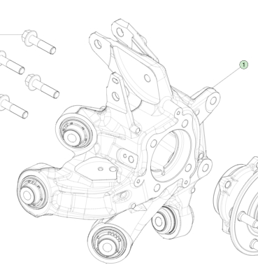 Good price Right Rear Suspension Knuckle for Tesla Model X 2015-2021 Aluminum online