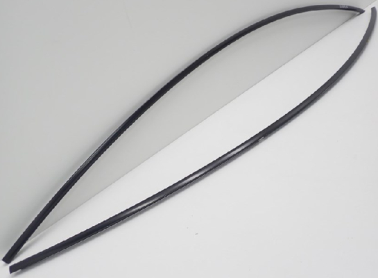 Harga yang bagus Trim Eksterior Karet Hitam untuk Tesla Model 3 2017+ 212x26x5mm on line