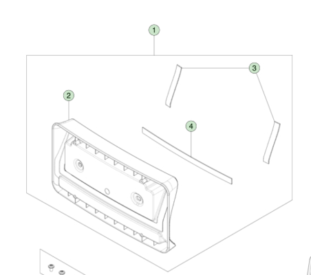 سعر جيد تسلا موديل إكس بطاقة ترخيص الأمامية دعامة CN-Spec 52x17x5cm أسود ABS الانترنت